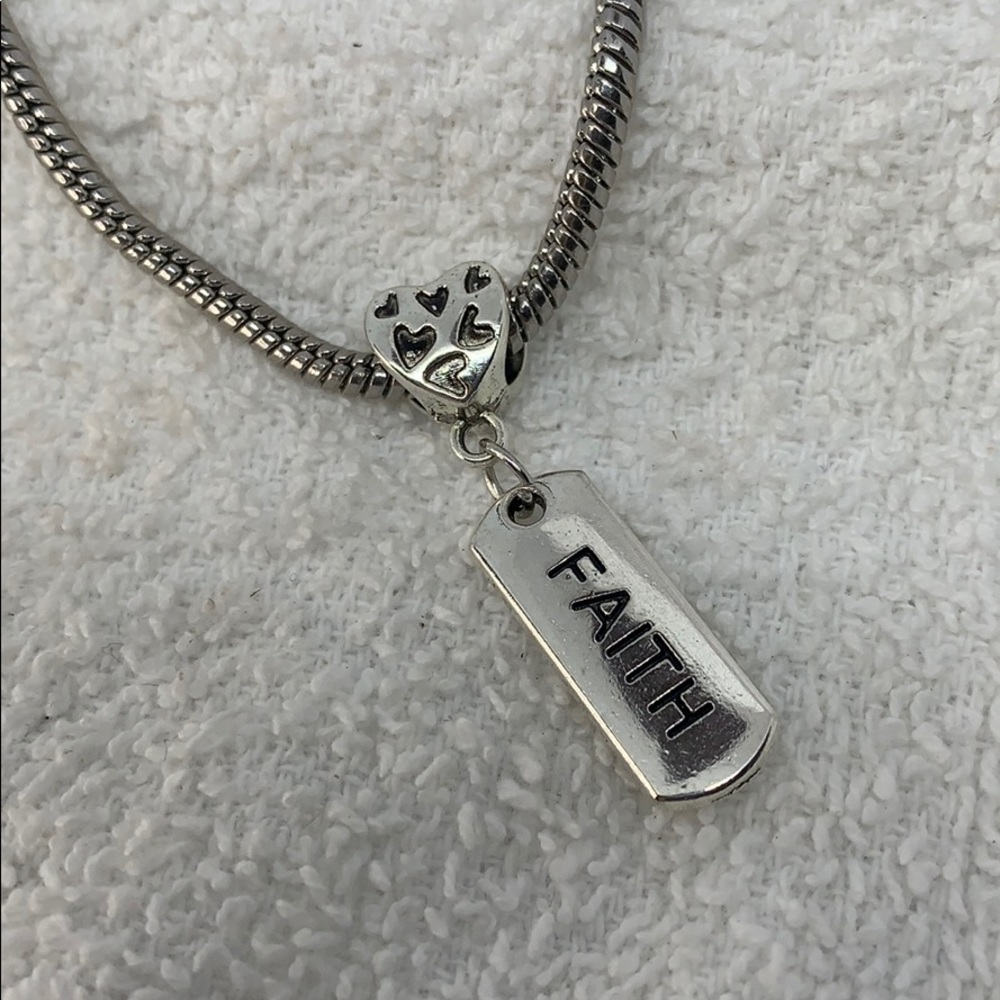 FAITH European charm pendant